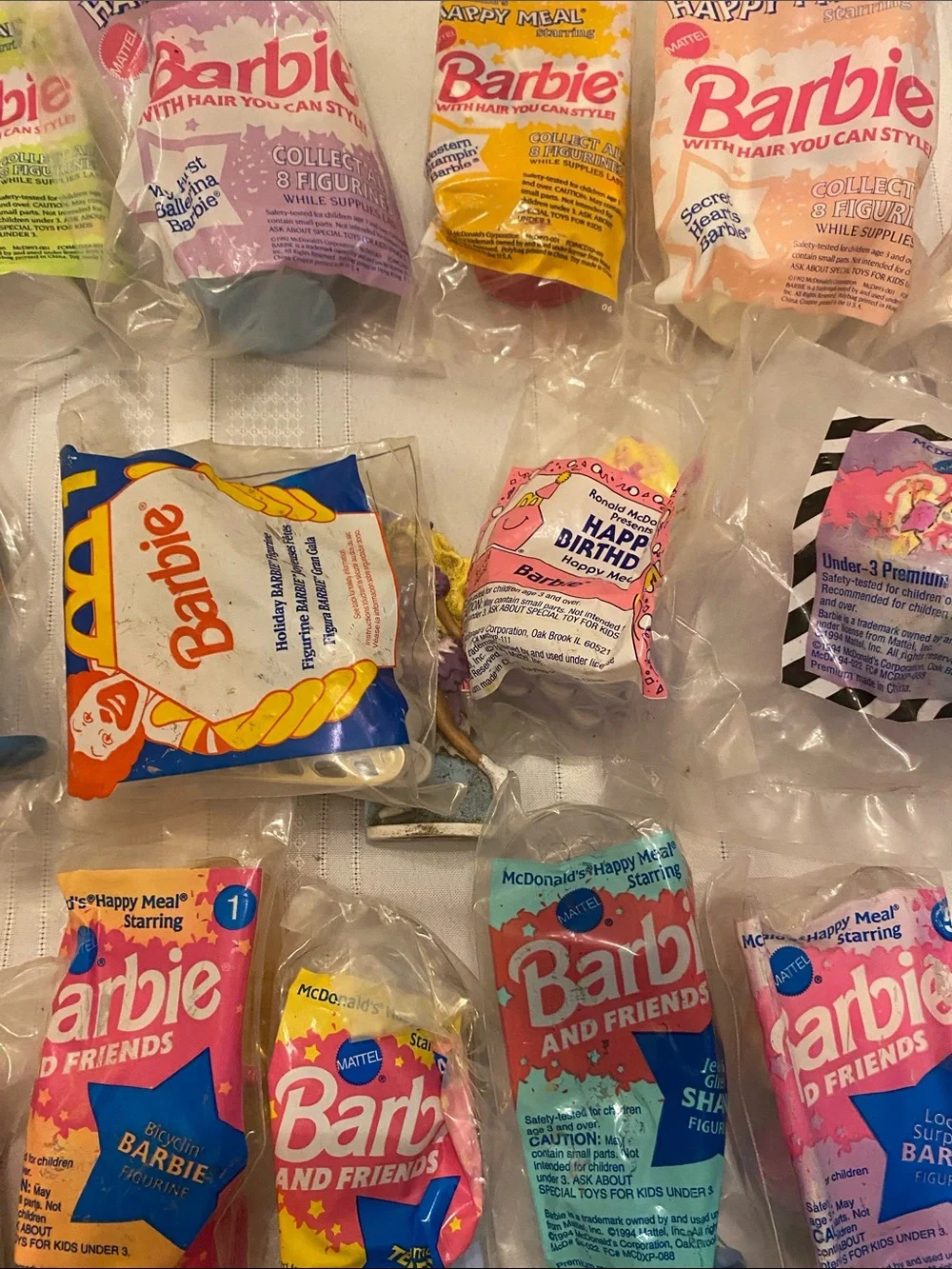 Barbie Happy Meal Toys Mint Condition